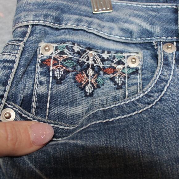 Twentyone Black Premium Denim by Rue 21 Womens Midrise Boot Flex 11/12Reg - Picture 4 of 12